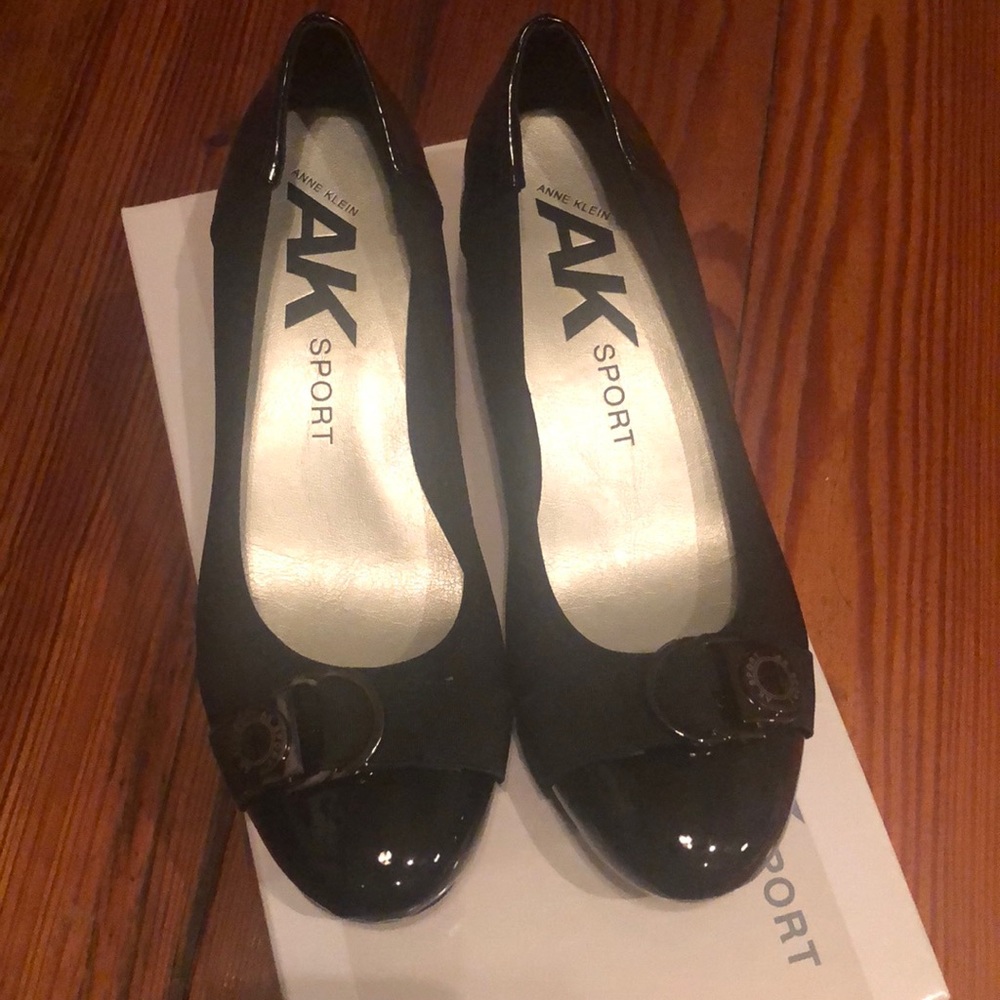 Anne Klein Sport black wedge heels